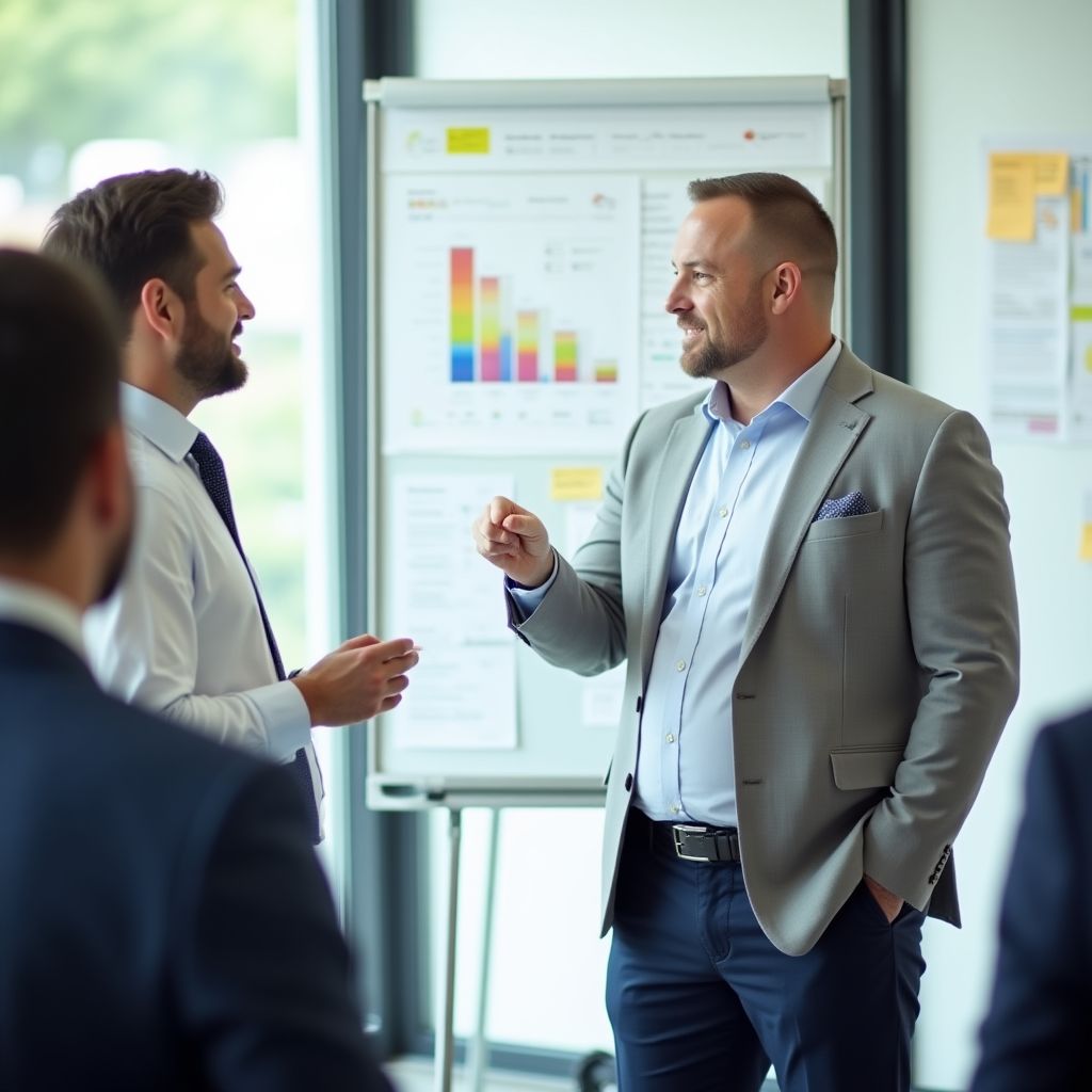 Sesión de estrategia empresarial